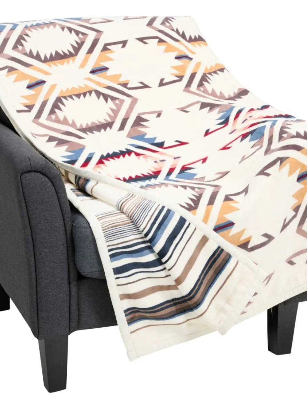 NEW Pendleton Whites Shores Oversized Fleece Throw Blanket - 60x80